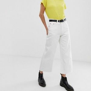 Cheap monday | Ally blank white denim culottes